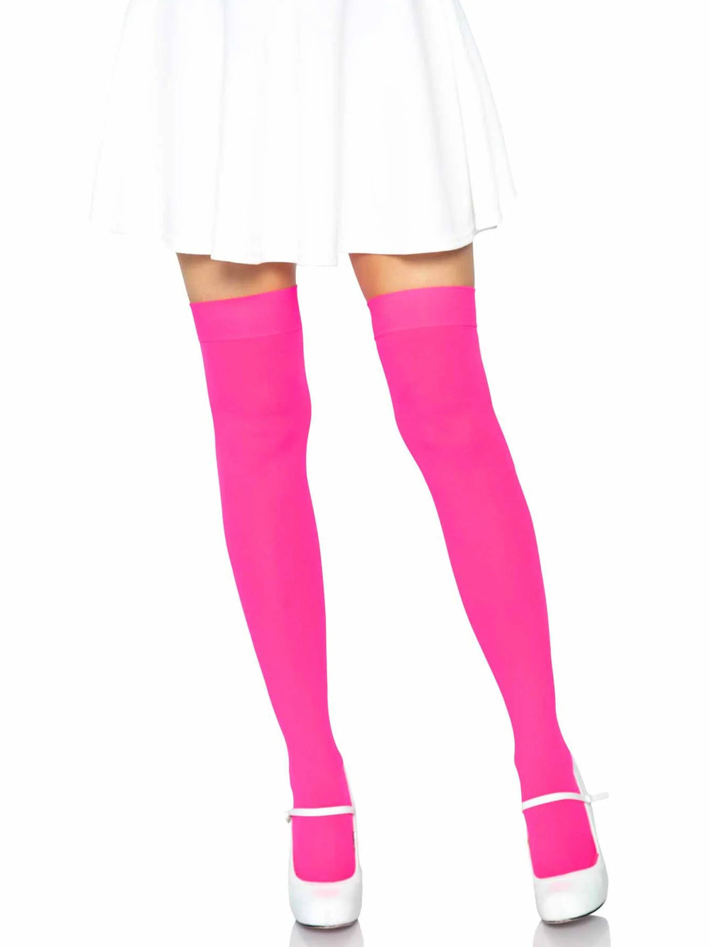 Leg Avenue - Luna Thigh High Stockings - NEON PINK